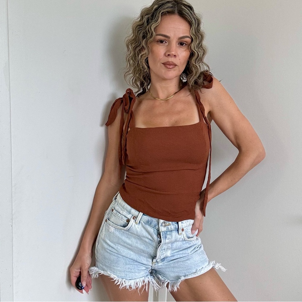 Reformation Brown Tank Top
